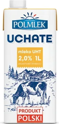 Zdjęcie produktu dla Polmlek Uchate Mleko UHT zawartość tłuszczu 2,0% 1 l