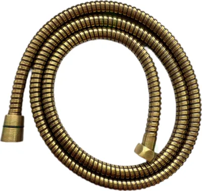 Obrázok produktu pre Sprchová hadica 150 cm bronzová retro, zosilnený mosadzný/PVC dvojitý oplet 1/2"