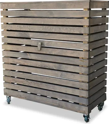 Produktbild von Multibox Hochbeet mit Stauraum & Rollen | Rückenschonendes Kräuterbeet aus Holz | 72x32x80 cm | Mobiler Pflanzkasten für Balkon & Terrasse