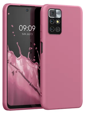Produktbild von kwmobile Handyhülle für Xiaomi Redmi 10 (2021 / 2022) Hülle - TPU Case - Kabelloses Laden - Schutzhülle Cover in Dark Rose