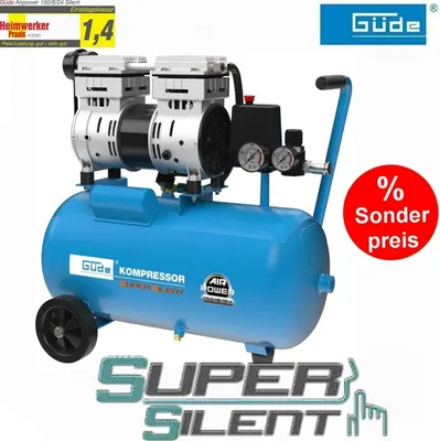 Produktbild von Güde Flüster Kompressor Airpower 150/8/24 SUPER SILENT nur 49 db extrem Leise