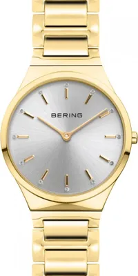 Produktbild von Damenarmbanduhr BERING 12131-730 gold klassisch schmuckreich.