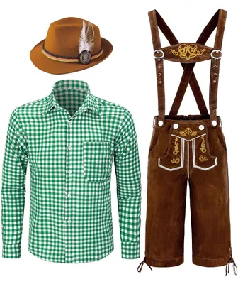 Productafbeelding van Solidchoice - Bavarian Lederhosen Kostuum voor Heren