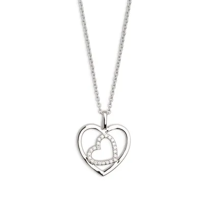 Produktbild von Xenox XS2775 Kette mit Anhänger Love Story Herz Zirkonia Silber