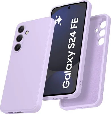Obrázek produktu pro Pouzdro pro Samsung Galaxy S24 FE Měkký tekutý silikonové, nárazuvzdorné gumové pouzdro Fialová