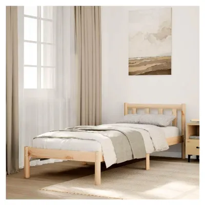 Produktbild von Bettgestell 80x220 cm aus massivem Kiefernholz, ohne Matratze