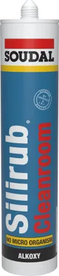 Produktbild von SILIRUB CLEANROOM 300ml weiß SOUDAL