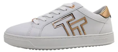 Image de Tom Tailor - Chaussures de sport pour femmes, lacets, style sportif, chaussures à lacets blanches, pour le quotidien
