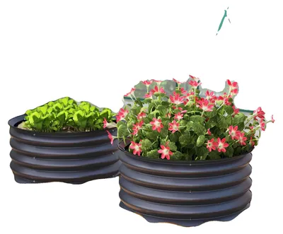 Produktbild von Hochbeet, Stahlmaterial, 72 x 36 x 30 Zoll, 12 Kubikfuß Kapazität, Einfach zu montieren, Geeignet für verschiedene Pflanzen