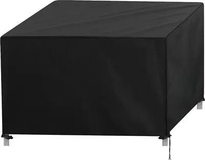 Immagine prodotto di Copertura per mobili da giardino Copertura per tavoli da giardino Copertura protettiva per mobili da giardino - Quadrato 120x120x74 cm - Resistente alle intemperie - Nero