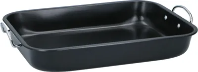 Produktbild von alpina Auflaufform Rechteckig - Metall - 39 x 29 x 6 cm - Schwarz