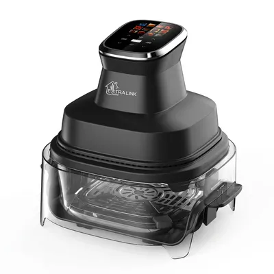 Productafbeelding van Extralink Glass Air Fryer Heteluchtfriteuse 4 l, 60–200 °C, 1–60 min