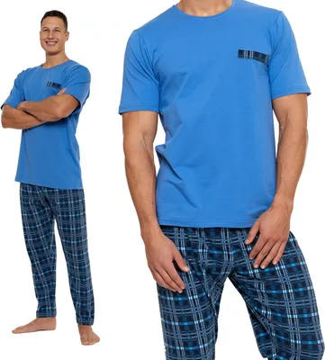 Obrázek produktu pro Pánské bavlněné pyžamo Moraj 5600-001 Noční oblek - L