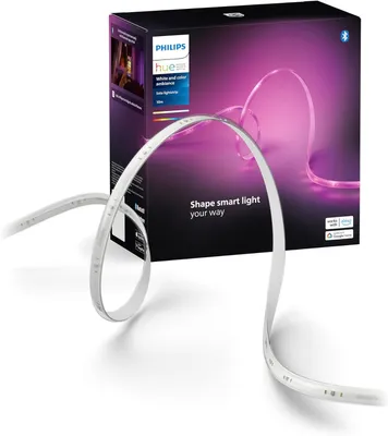 Produktbild von Philips 8720169326811, Intelligenter Leuchtstreifen, Bluetooth/Zigbee, Weiß, Silikon, Multi, 20 W