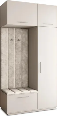 Produktbild von Masseno Garderobe-Set REMA 120/240/60 cm Modern Garderobenschrank Kaschmir