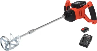 Immagine prodotto di Miscelatore manuale a batteria 18V, M14 0-650 min-¹ (1x batteria ricaricabile 2Ah+caricatore)