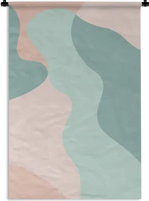 Produktbild von MuchoWow® Wandteppich Wandbehang Sommer - Pastell - Abstrakt 120x180 cm Tapisserie Dekoration Wandtuch - Schlafzimmer - Dekorationen für das Haus