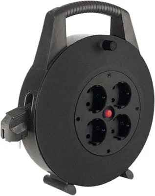 Produktbild von BACHMANN Schutzkontakt-Aufrollkabelbox 4fach AC230V Kabel, 10 m