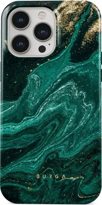 Produktbild von Burga, Stoßfeste Schutzhülle für iPhone 15 Pro Emerald Pool, Tannengrün