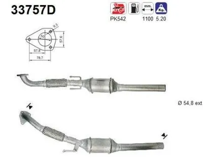 Zdjęcie produktu dla Katalizator Vw 1,9Tdi Bora Golf Iv A3 Leon