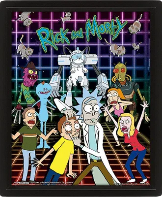 Zdjęcie produktu dla obraz 3D Ricky'ego i Morty'ego