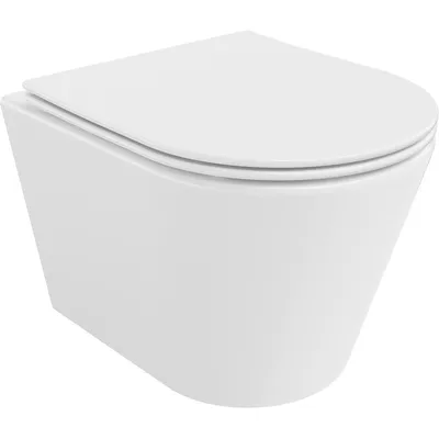 Obrázek produktu pro Mexen Rico WC mísa Rimless s pomalu padající deskou slim, duroplast, Bílá - 30720400