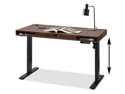 Obrázek produktu pro Pracovní stůl 120 HESOL - černý / ořech