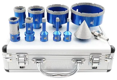 Productafbeelding van Diamantboormachine set, 6-100 mm, met spindelboor van 25/50 mm voor haakslijpmachine