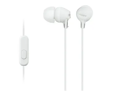 Produktbild von Sony MDR-EX15AP, Stereophonisch, 3,5 mm (1/8"), Omni, im Ohr, Weiß, verkabelt