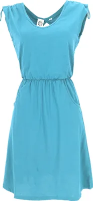 Produktbild von Ethno Minikleid, Rückenfreies Kleid aus Biobaumwolle - Blau, Damen, Baumwolle(Bio), Größe: S