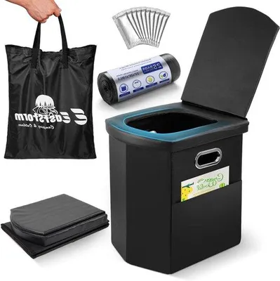 Obrázek produktu pro Kempingová toaleta, přenosná, skládací, pro rybaření, karavany, outdoor