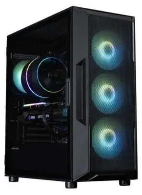 Produktbild von Zalman i3 NEO ARGB V2 BLACK, Midi Tower, PC, Schwarz, ATX, Mini-ITX, Kunststoff, Stahl, Gehärtetes Glas, 16 cm