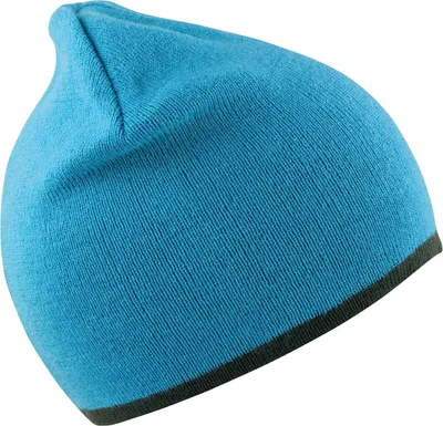 Produktbild von Result - Mütze wendbar für Herren/Damen Uni PC5837 (Einheitsgröße) (Aquablau/Grau)