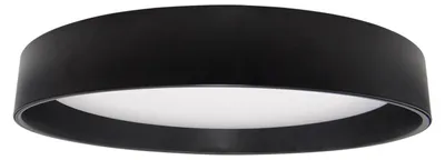 Produktbild von LED Deckenleuchte 20W Rund Metall Ø450 mm Schwarz Design 3000K Warmweiß