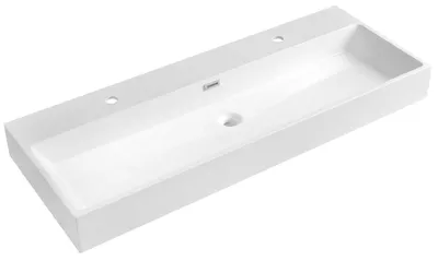 Produktbild von Sapho AQUATIC Waschbecken, Gussmarmor, 120x46cm, Weiß