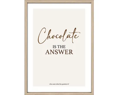 Produktbild von Gerahmtes Bild Chocolate 53x73 cm