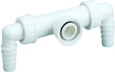 Image de Dallmer Waschgeräte-Doppelanschluss für Waschgeräte-Siphon HL 400 1