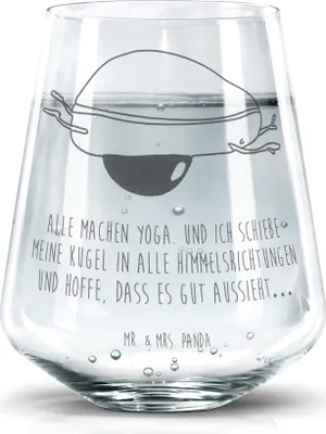 Produktbild von Mr. & Mrs. Panda Glas Avocado Yoga - Transparent - Geschenk, Wasserbecher, Humor, Glasbecher, Unsportlich, Hilfe, Becherglas, Bauch, Haha, Tumbler, Wasserglas