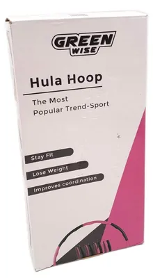 Produktbild von GreenWise Hula Hoop Reifen Fitness Sport 95 cm hochwertiger Schaumstoff Trainingshilfe Tragetas