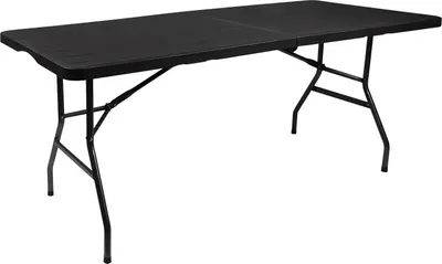 Produktbild von Klappbarer Gartentisch, schwarz, 180 cm