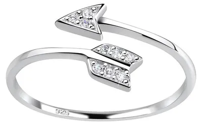 Produktbild von Ring „Liebespfeil“: Offener Ring Silber 925 51 (16.2 mm Ø)