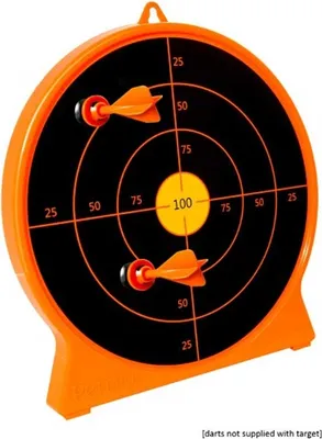 Produktbild von Petron SURESHOT Kinder Zielscheibe Ø 25cm ohne Pfeile, orange/schwarz (1 Stück)
