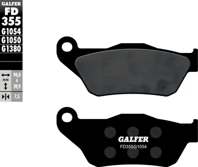 Produktbild von Bremsbeläge Set Galfer FD220G1054 & FD355G1054 Semi-Metall vorne & hinten für Yamaha YP X-Max 125 ccm Bj. 2008