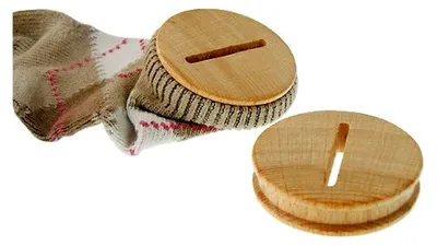 Produktbild von Sparstrumpfverschluss aus Holz, 8 Stück