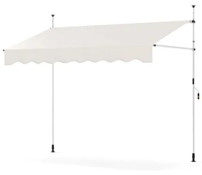 Obrázek produktu pro Nastavitelná markýza s klikou NP12433WH, 250 cm, bílá