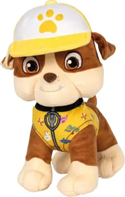 Produktbild von Schmidt Spiele Plüsch Stofftier Paw Patrol Rubble Summer Edition 28 cm 42828