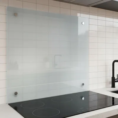 Produktbild von Melko Küchenrückwand Spritzschutz Fliesenspiegel 6mm ESG - Milchglas 120x50CM