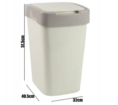 Obrázok produktu pre Odpadkový kôš 45 l Odpadkový kôš plastový Uzamykateľný odpadkový kôš s vekom