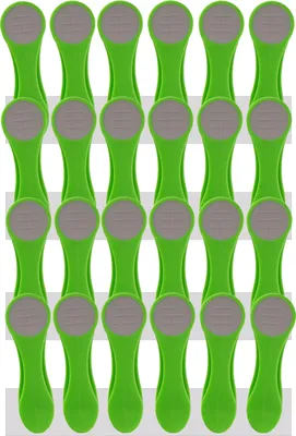 Produktbild von trendfinding 24 Wäscheklammern mit Edelstahlfedern und Softgrip Grün-Grau
