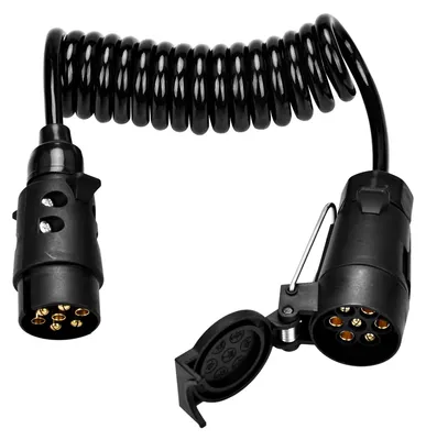 Produktbild von Anhängerkopf, 7-polig, 12 V, 2 m, Anhängerstecker-Adapter